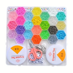 Ensemble de fabrication de bijoux Pour enfant 24 grilles en forme de ruche d'abeille