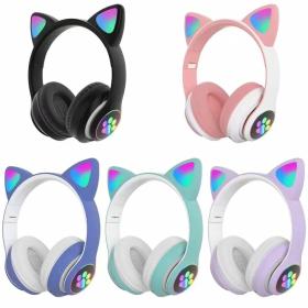 Previous Next Casque Bluetooth Sans Fil Oreilles de Chat 