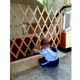 Barrière de sécurité pliable en bois pour Enfant